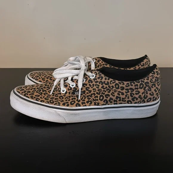 Gently worn Vans Leopard Sneakers - Picture 2 of 6